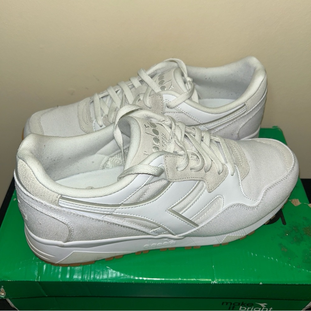 Stylish White Athletic Sneakers